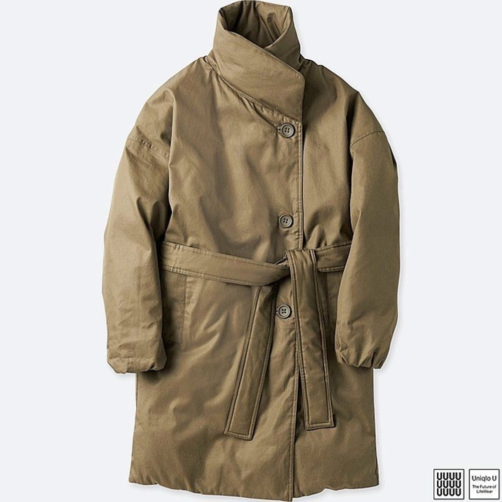 Uniqlo U Tan Khaki reversible downCoat
